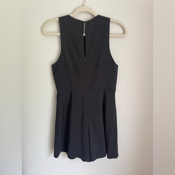 Lulus My Dear Black Pleated Sleeveless Romper Size Small - Picture 7 of 7